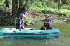 Школа безопасности - водная переправа